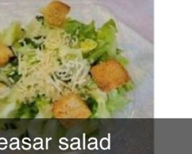 Caesar Salad with Steak.
